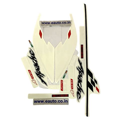 Graphics Sticker Set for TVS Apache RTR 160 4V | 2021 Model | Black Bi