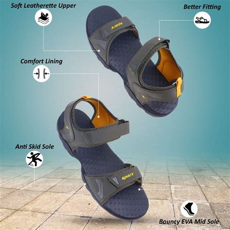 Shop Olive Gold Sandals for Men SS 723 Online at Best Price
