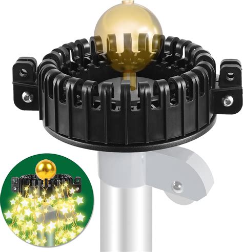 Amazon.com: Nomanak Christmas Tree Flagpole Mega Topper Light Hook ...