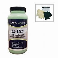 Image result for BATHWORKS 16 Oz. EZ Etch Porcelain, Ceramic, And Glass Etching Paste Kit, Green/Paste
