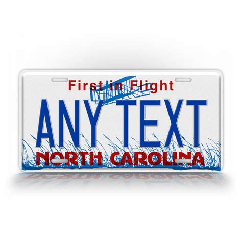 Personalized North Carolina First In Flight Custom State License Plate ...