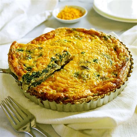Easy Spinach and Mushroom Quiche