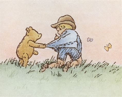 Classic Winnie the Pooh Print Fine Art Print Featuring | Etsy