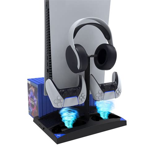 Buy NexiGo Upgraded Vertical Stand with Cooling Fans for PS5 Disc ...