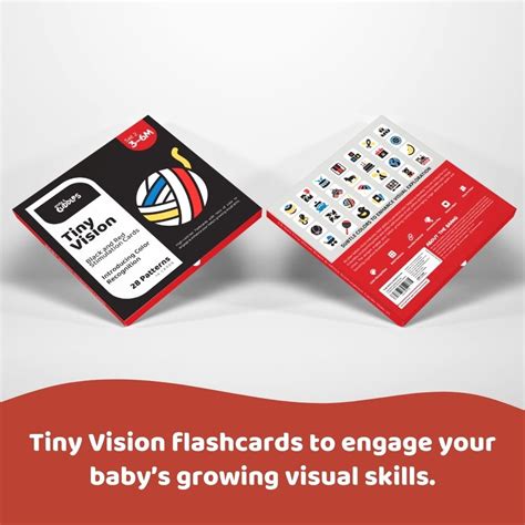 Cots and Cuddles Tiny Vision Flashcards for Kids Age 0 - 9 months Set ...