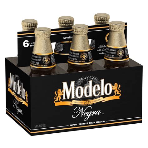 Modelo Negra Amber Lager Mexican Import Beer, 6 pk 12 fl oz Bottles, 5. ...