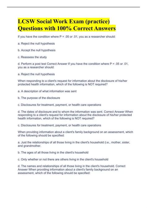 Image result for LCSW Practice Test