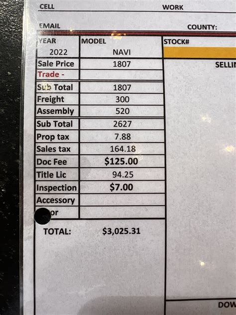 Here’s the out the door price in Dallas, 09-15-22 : r/hondanavi