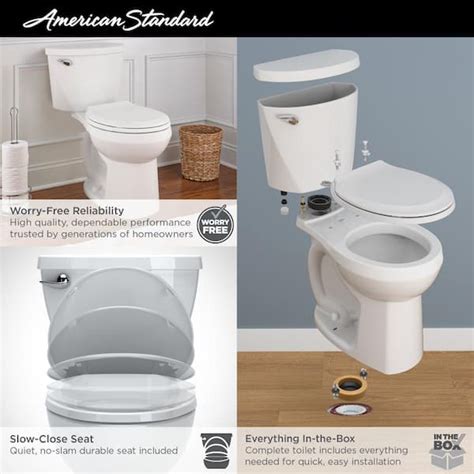 Buy Reliant 2-Piece 1.28 GPF Single Flush Round Toilet with Slow Close ...