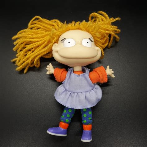 1998 Mattel Nickelodeon Rugrats Collectible Angelica Doll Figure Viacom ...