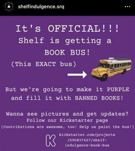 I frequent this book store but every post I see about their new banned book bus project is being ...