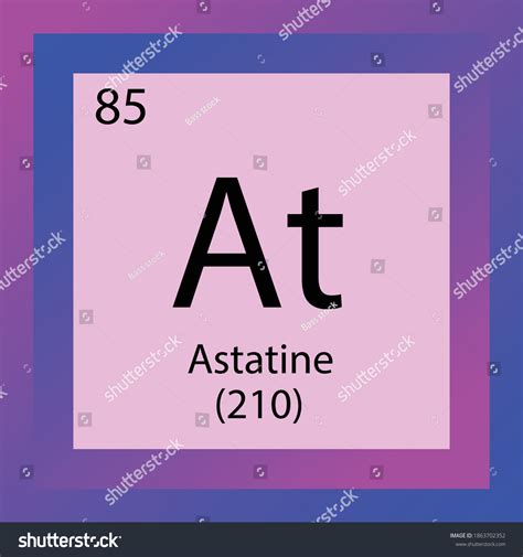 Astatine Chemical Element Periodic Table Single Stock Vector (Royalty Free) 1863702352 ...