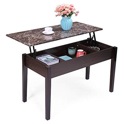 Buy LAZYMOON Lift Top Faux Marble Coffee Table Modern Furniture w ...