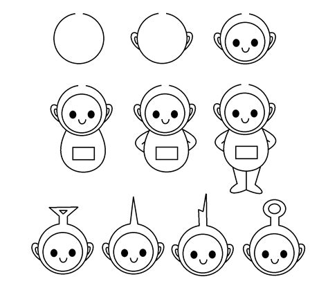 Image result for How to Draw Teletubbies