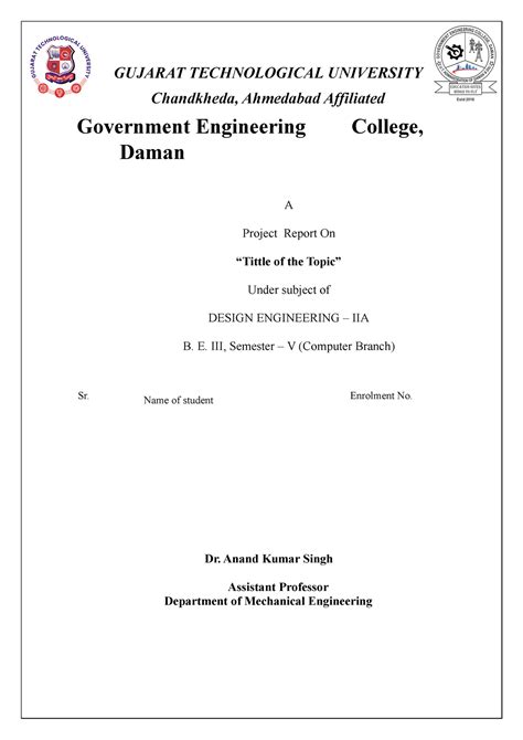 Image result for Engineering Report Format