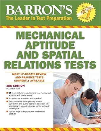 Mechanical Aptitude and Spatial Relations Test : Wiesen, Joel: Amazon ...