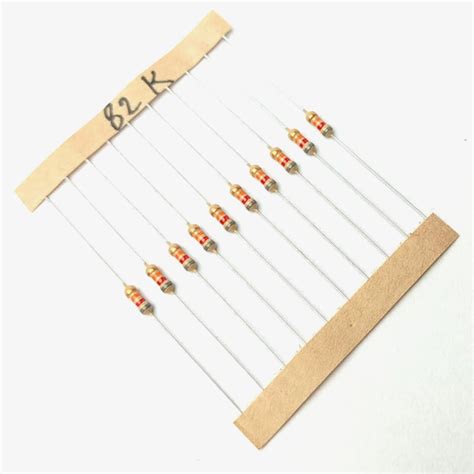 82K ohm, 1/4 Watt Resistor with 5% tolerance (Pack of 10 ...