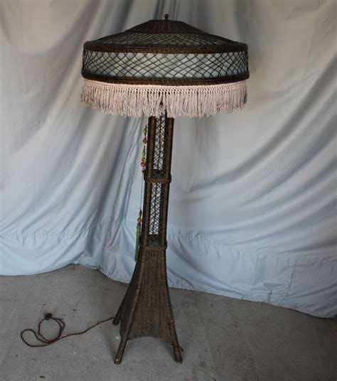 Bargain John's Antiques | Antique Wicker Floor Lamp - Bargain John's ...