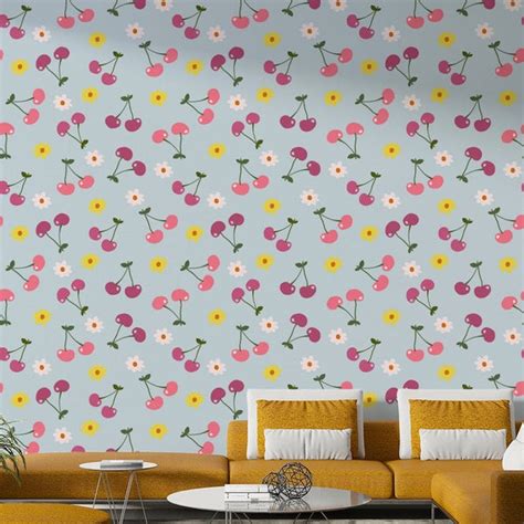 Sweet Cherry Dream Wallpaper Playful Charm