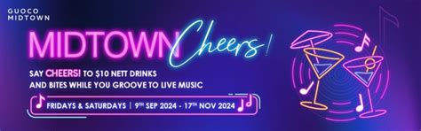 Midtown Cheers at Guoco Midtown Tickets, Beach Road, Guoco Midtown ...