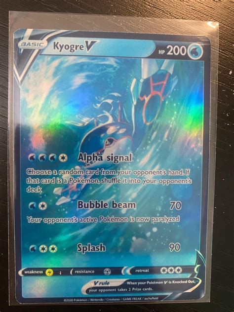 Kyogre Pokemon Card