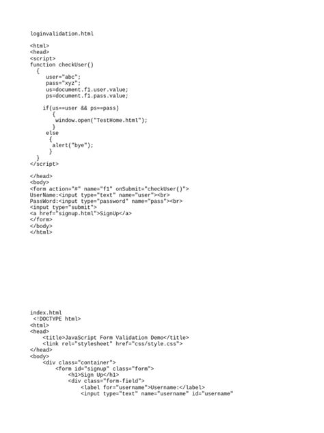 Admin Form Validation in HTML 的图像结果