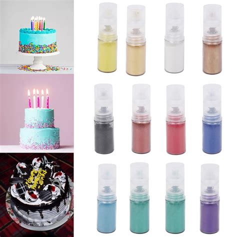 Zioy 5g Cake Powder Edible Multi-Purpose Safe Mixed Pastries Glitter ...