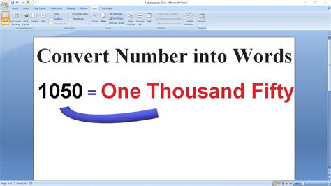 Image result for Convert Numbers to Words Zero Coding in Microsoft Word