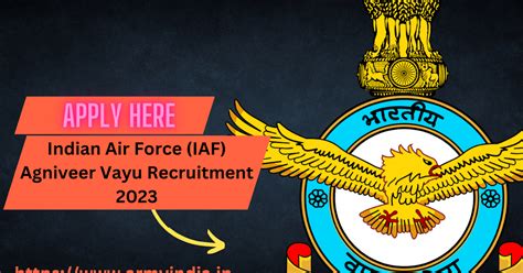 Indian Air Force (IAF) Agniveer Vayu Recruitment 2023 | Various ...