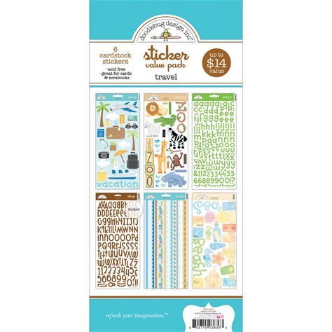 Travel Sticker Value Pack - Doodlebug : Amazon.in: Home & Kitchen