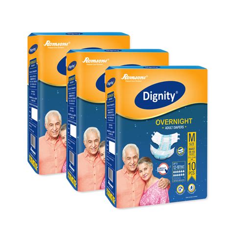 Dignity Overnight Adult Diapers | romsons.in