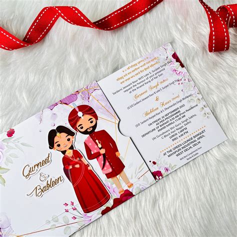 Punjabi Wedding Invitation / Sindhi Sliding wedding cards / Sliding in ...