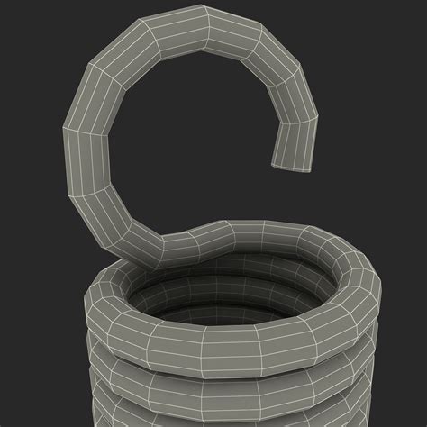 Image result for How to Attach Extension Spring 3D Model