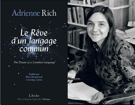 Le Rêve d'un langage commun par Adrienne Rich, parution le 15 janvier ...