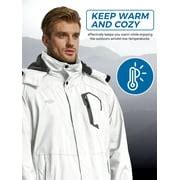 Buy Wantdo Men's Snow Coat Windproof Ski Jacket Winter Waterproof ...