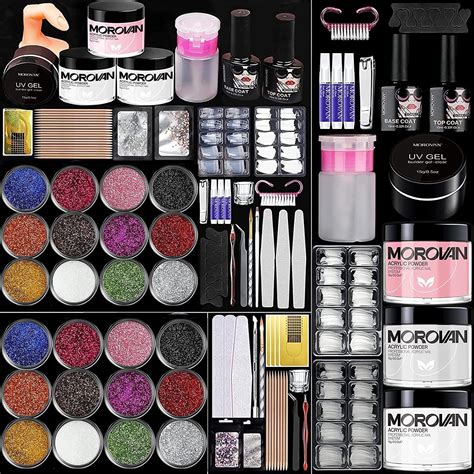 Amazon.com: Morovan Acrylic Nail Kit Set: Professional 12 Glitter ...
