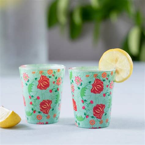 Glass Shot Glasses - Ornate Mughal