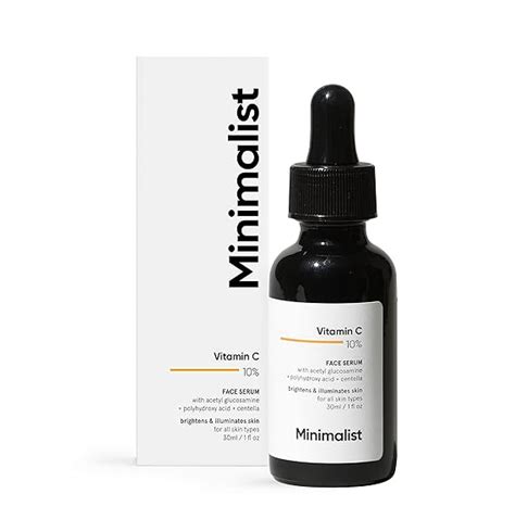 Minimalist Dull Skin, Dark Spots & Uneven Tone Treatment 10% Vitamin C ...