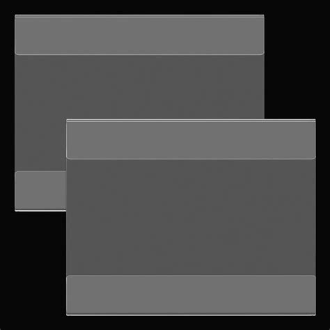 2 pcs Acrylic Self adhesive sign display holder paper holder stand wall ...