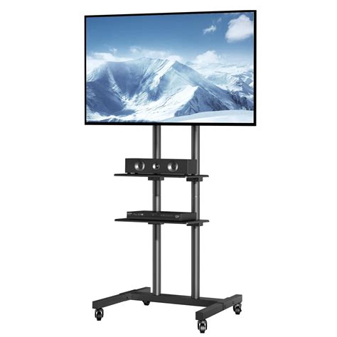 Customer Reviews: VEVOR Mobile TV Stand, Mobile TV Cart for 32 to 70 inch TVs, Height Adjustable ...