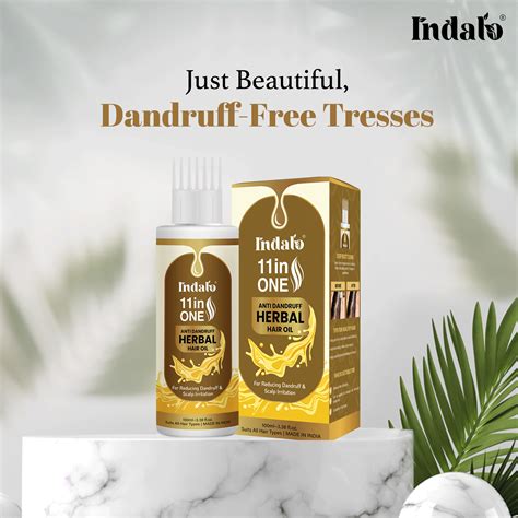 11 in 1 Herbal Hair Oil for Dandruff & Hair Care – Best Hair Oil – Indalo