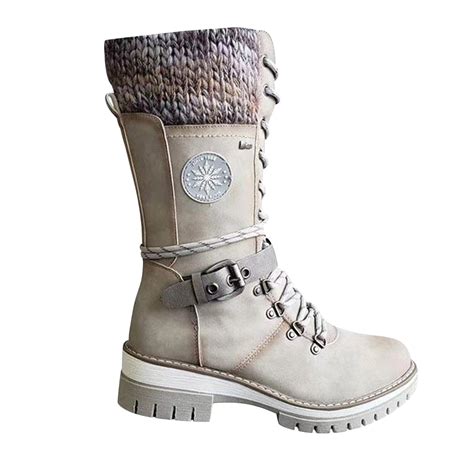 Puntoco Women'S Winter Boots Clearance,Women Western Style Cowboy ...