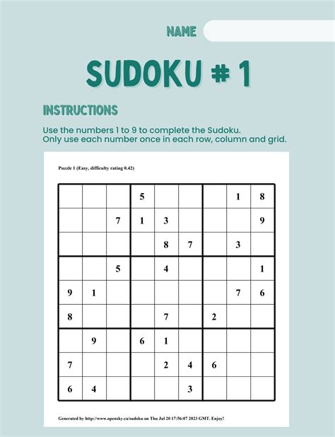 The Sudoku Game Activity Book For Kids &Adults | Made By Teachers