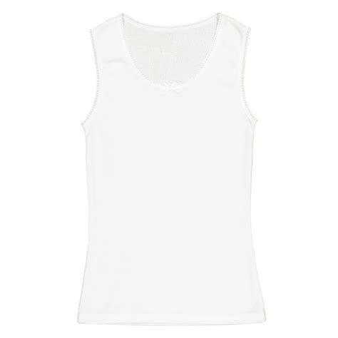 Girls' Sleeveless White Vests | Pep Africa