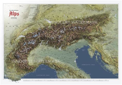 European Alps Map About Dinaric Alps