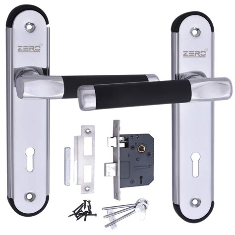 ZERO ERROR Mortise Door Lock MZ-1 Black K.Y. 7 Inch Mortice Handle Pair ...