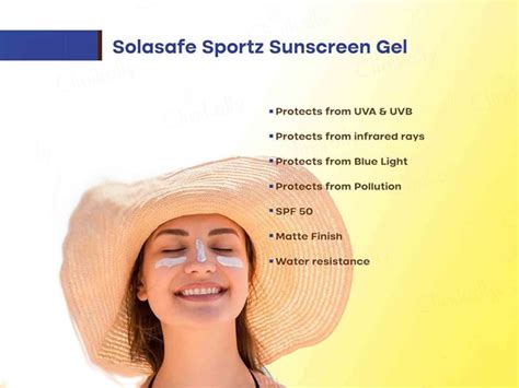 Buy Solasafe Sportz Physical Sunscreen Gel SPF 50+ PA+++ Online at Best ...