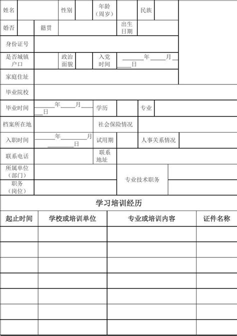 员工入职登记表简单版模板下载_员工_图客巴巴