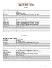 UTRGV Academic Calendar 2015-2017 - Fall 2015 Aug 31st Sept 7th Sept ...