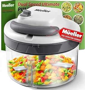 Buy Mueller Strongest-and-Heaviest Duty 2 Speed Pull Chopper Vegetable ...